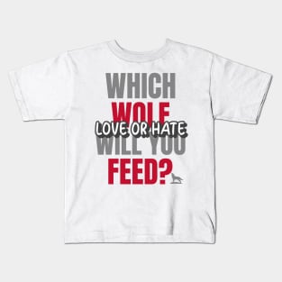 Wolf howling T-Shirts Kids T-Shirt